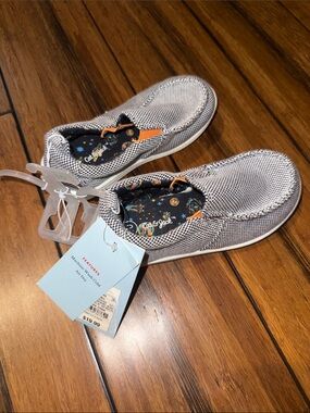 Cat & Jack Kids' navy and white Slip-On Shoes